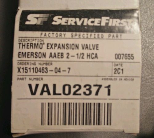 Emerson AAEB 2-1/2 HCA Thermo expansion valve Part Number VAL02371