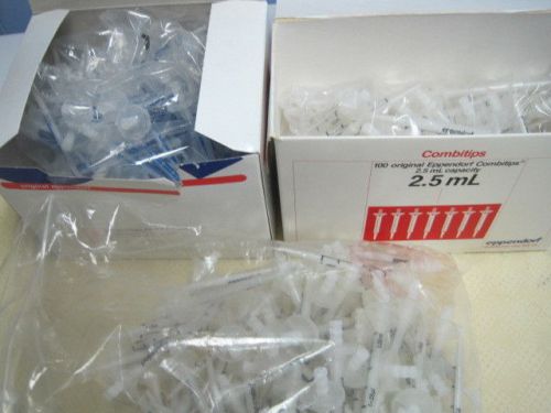 Lot Eppendorf Combitips Plus Pipettes 1.0 mL 1.25 mL 2.5 mL Free Shipping!
