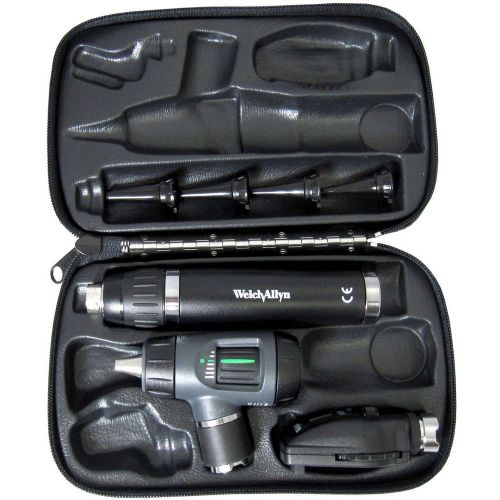 Welch Allyn Diagnostic Set - Otoscope, Ophthalmoscope Macro View, Pressure Bulb