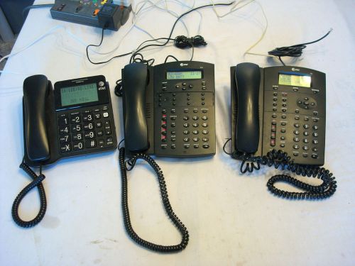 Lot of 3 Small Business Phones AT&amp;T 944 955 CL2940 Speakerphones
