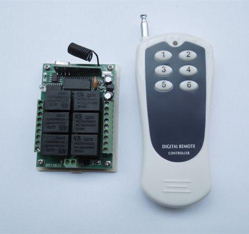 DC 12V 6CH Channel RF Remote Control Switch Transmitter+ Receiver 433MHZ