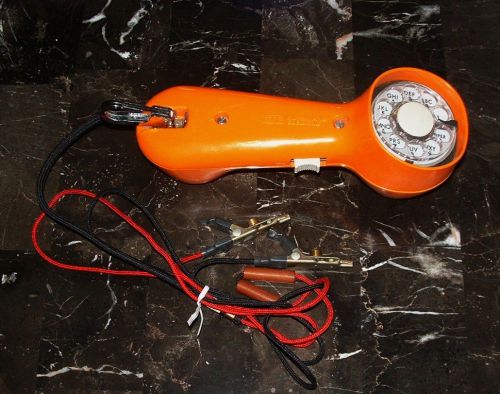 Telephone Buttset GTE Automatic Electric Rotary Orange Tester