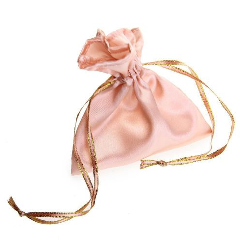 Pink Candy Gift Bag Pouch Wedding Favors Jewellery 5x5&#034;