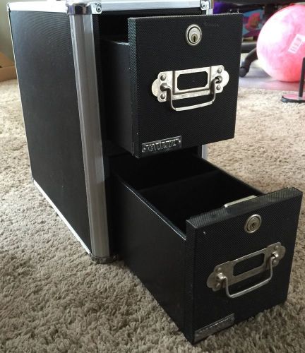 Vaultz Two-Drawer Cd File Cabinet, Holds 330 Folders/120 Slim/60 Std. Cases