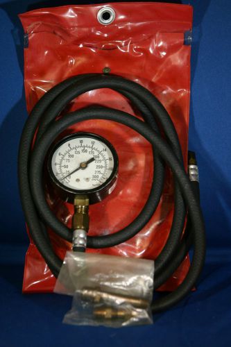 Pressure Guage Range: 0-300 PSIg, With Hose and Brass Threaded Fittings