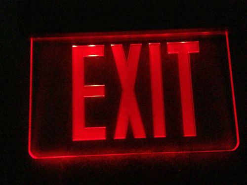 New elite lighting elx-606, recessed led edge-lit exit sign for sale