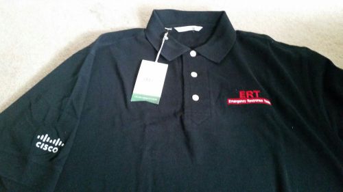 Cisco ERT Size L Polo Shirt - New with Tag made by Cutter &amp; Buck