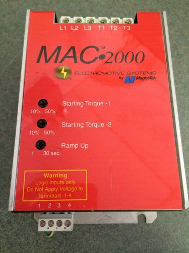 Magnetek mac 2000 mac2050 575v 10hp soft start variable frequency drive for sale