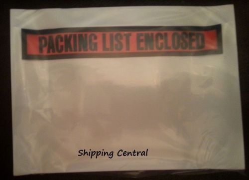 7.5&#034;x5.5&#034; Packing List Enclosed Shipping Invoice Receipt Envelopes Pouches 25 Ct