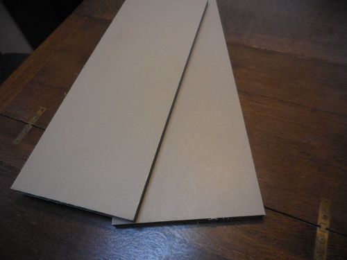 3/4&#034; by 23 1/2&#034; x 9&#034; UHMW HDPE Laminated Tan Green Sign Making (2 Pieces)