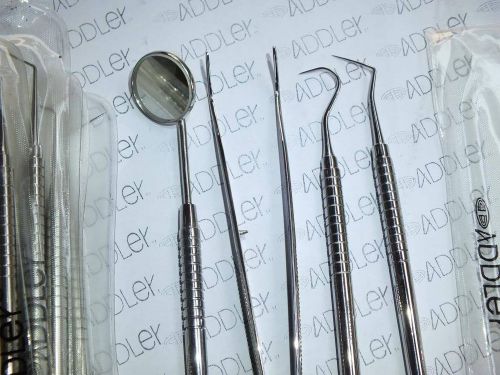 Dental examination probe tweezer kit addler german stainless set of 4 for sale