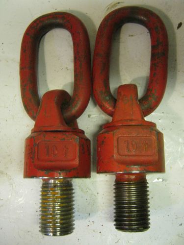 Two (2) used rud  swivel lifitng point (hoist ring), 10,000 kg (10 ton) for sale