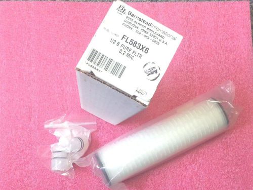Barnstead fl583x6 0.2 micrometer final filter, for 1/2 size b-pure filter holder for sale