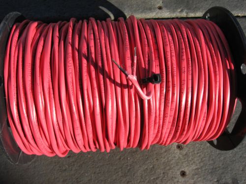 448&#039; red plenum rated fire alarm cable wire 14/2 solid fplp 14awg for sale