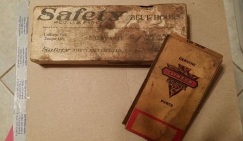 Vintage saftey belt hooks and engine rings for sale