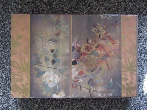 Tea Garden II Papyrus Boxed Golden Floral Note Cards &amp; Envelopes Any Occasion