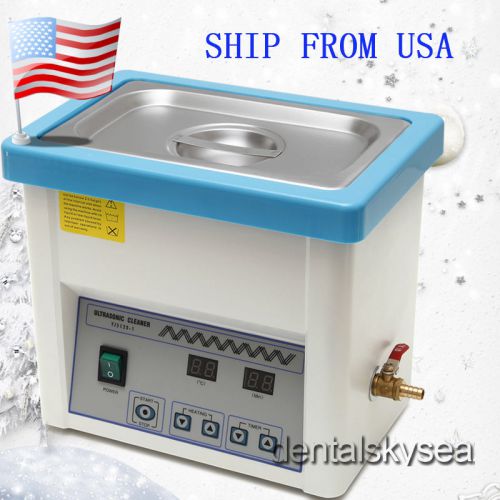 Dental digital ultrasonic sonic cleaner cleaning handpiece jewelry tattoo 4.5l for sale