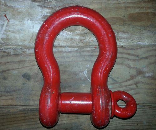 Crosby 13.5 13-1/2 ton, 1-3/8&#034; screw pin shackle / clevis for sale