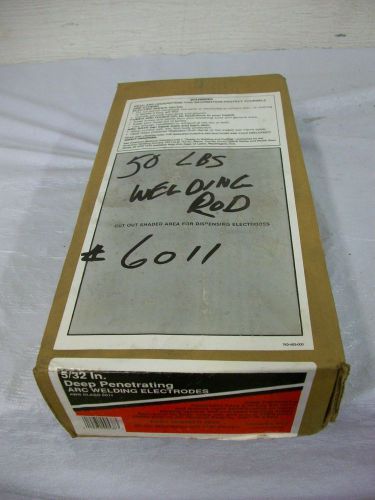 Welding rod 5/32in arc welding electrodes aws class 6011 50# box for sale