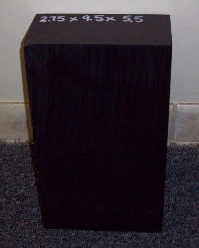UHMW Virgin Black Sheet 2.75&#039;&#039; thick  x 9.50&#039;&#039; x 5.50&#039;&#039; CNC