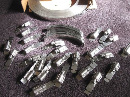 Breeze Mak-A-Clamp 100 Ft Stainless Adjust Band Clamps Kit-NOS-Vtg