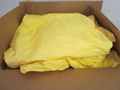 Box of 12 Kappler Hooded Overalls, Polyethylene Coated Tyvek Size X-Large Yellow