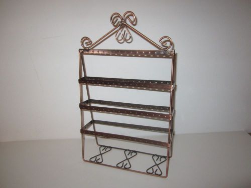 55 Pairs 13&#034;H Copper  Metal  Earring Stand~Organizer~Holder Jewelry  Display