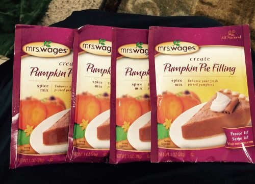 Pumpkin Pie Spice , 4 Each 1 Oz, New. All Natural