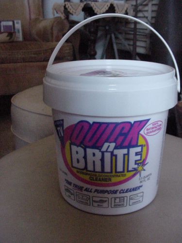 Quick n brite all purpose cleaning biodegradable paste, 80 ounce 2.5 quarts new for sale