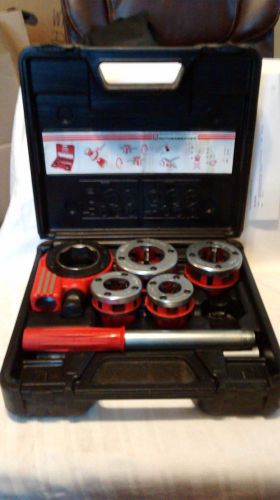 Rothenberger Pipe Threading Set 1/2&#034; to 1 1/4&#034; Dies and Rachet w/ Handle