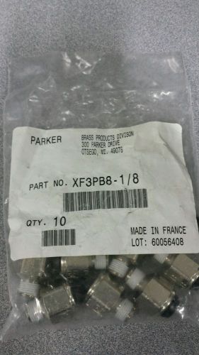 Parker xf3pb8-1/8 - 8mm tube x 1/8 bspt male connector for sale