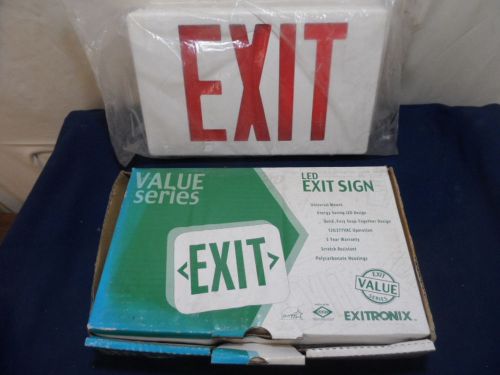 New Exitronicx VEX Series LED Single or Double Sided Exit Signs (2)