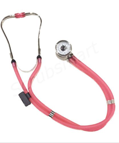 New Emi FROSTED Pink Sprague Rappaport Dual Head Stethoscope