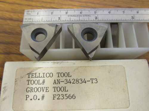 TELLICO TOOL AN-343834-T3 Carbide Grooving Inserts (Qty5)
