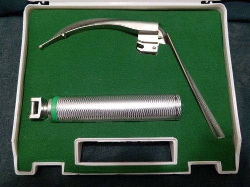 McCoy Fiber Optic Laryngoscope Set W/Flex Tip Blade # 3, Free Shipping