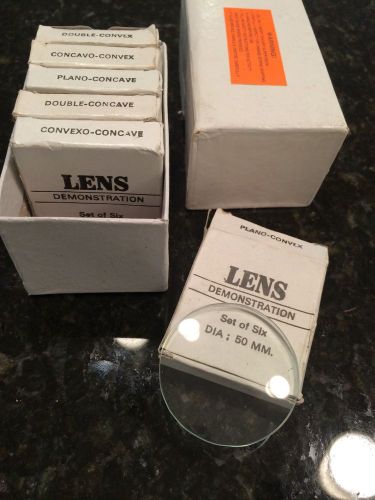 Glass Optics Lens 50mm - Demonstration Set of 6