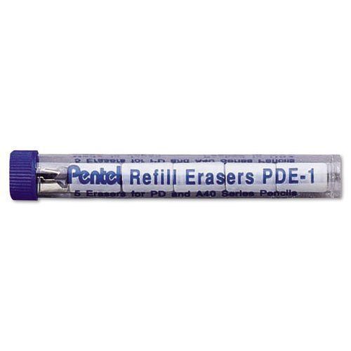 Pentel : Mechanical Pencil Eraser Refills, PDE1, Five Per Tube 2 Packs of 5