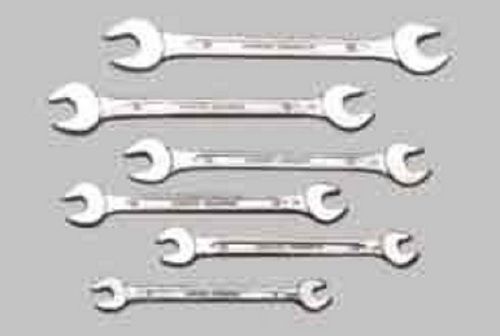 6 pcs Set Metric Double Ended Open Jaw Spanner / Wrench