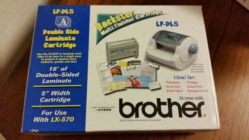 1 NEW BROTHER BACKSTER LF-AO5RP MULTI FINISHER CARTRIDGES PERMANENT ADHESIVE