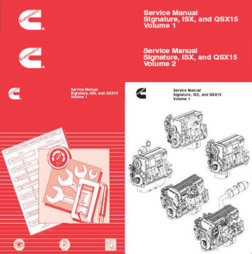Cummins Signature  ISX  and QSX15  Shop Service Manual Engine Repair Workshop CD