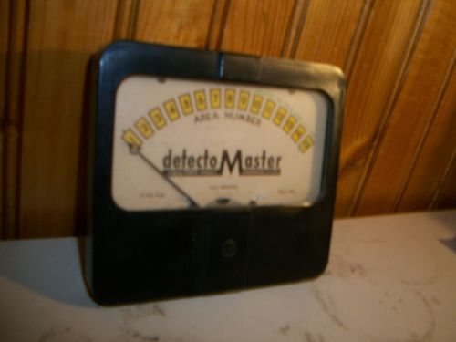Vintage Detecto Master DetectoMaster -- Lord Taber Alarm System - Panel Meter