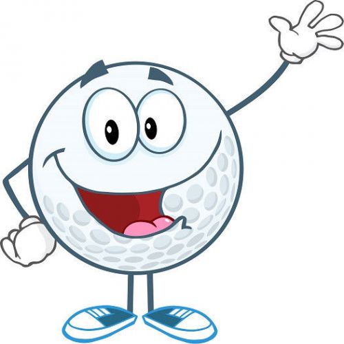 30 Custom Cartoon Golf Ball Personalized Address Labels