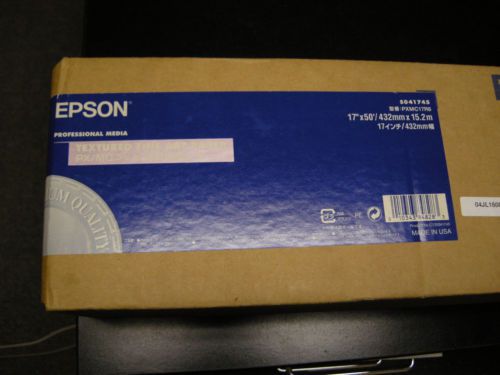 Epson Texture Fine Art Paper S041745 17&#034; x 50&#039;