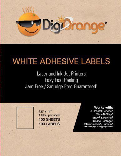 Digiorange® 400 White Mailing/shipping Labels 4 x 5 for Laser/inkjet SDC-4650