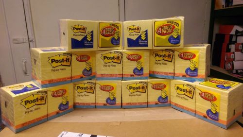 Lot of 9 value packs of Post-it Pop-Up Notes (162 pads in total)