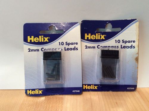 TWO (2) Helix 2 mm Compass Leads refill 37048 (Pkg of 10) 2mm