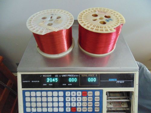 Magnet Wire, Enameled Copper,  28 AWG gauge &amp; 33 AWG 20.45 lbs 2 spools
