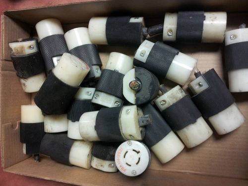 Used Hubbell Plugs HBL2413CN (Lot of 25)
