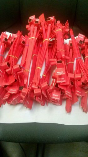 151 Pieces RED Plastic Security Seals TRUCK TRAILER SECURITY SEALS numbered