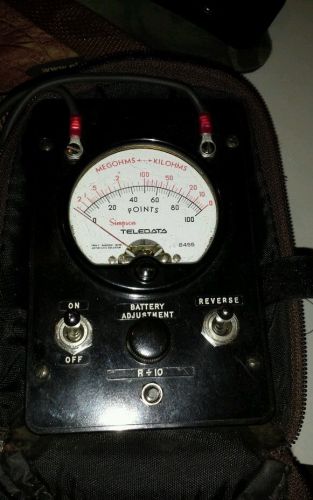 Vintage Simpson Teledata Ohms Meter Model 8455 - Good Shape